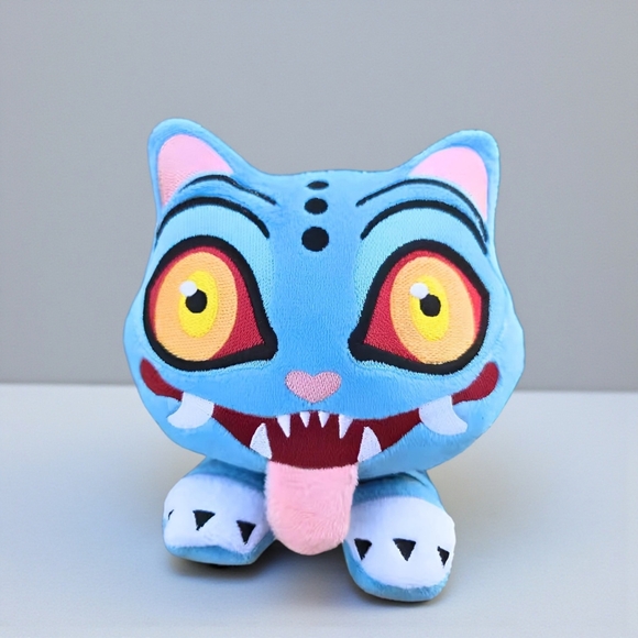 K-Pop Demon Hunters Plush Derpy Blue Tiger Stuffed Animal Kpop Christmas Gift - Picture 7 of 12
